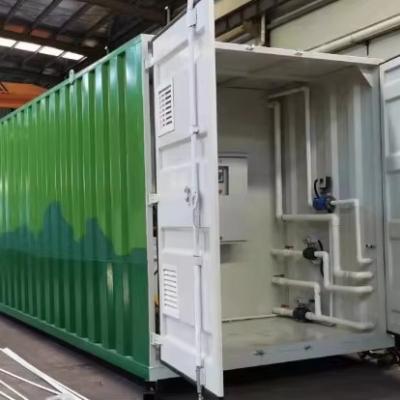 Cina 50/100/200m3/d MBR Bioreattore impianto di trattamento delle acque reflue contenitorizzato con controllo automatico elettrico PLC Siemens Compact Design in vendita