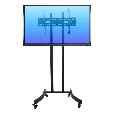 China Cold Roll Steel Demountable 360 ​​Degree Rolling TV Stand Cart With Wheels 32-65 Inches LCD Flat Screen TV BSM968-2 for sale