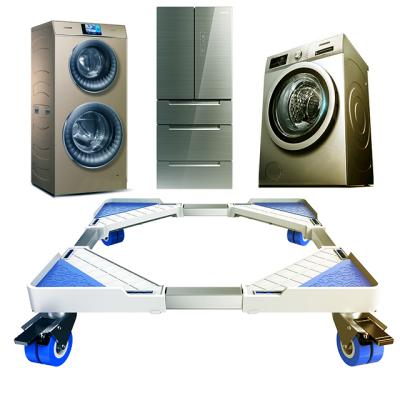 China Adjustable Washing Machine Stand Refrigerator Floor Mounted A/C Trolley Mobile Base BSW4L for sale