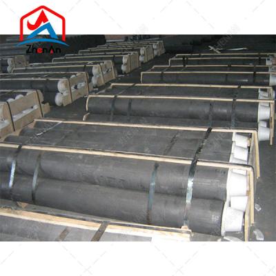 China Graphite Electrode with Tapered Nipples UHP HP RP Grade 225X1500mm for sale