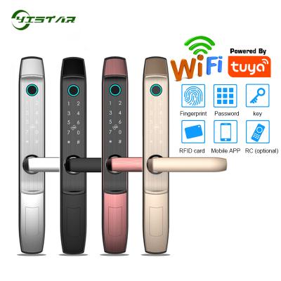 China S875 Smart Door Lock Zinc Alloy Fingerprint Digital Glass Door Lock With Card Identify Home Security Door Lock for sale