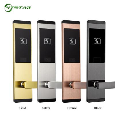 China Stainless Steel Good Quality Electronic ID Card Smart Door Lock For Security Home Hotel Lock System YS-339 Card Door Lock for sale