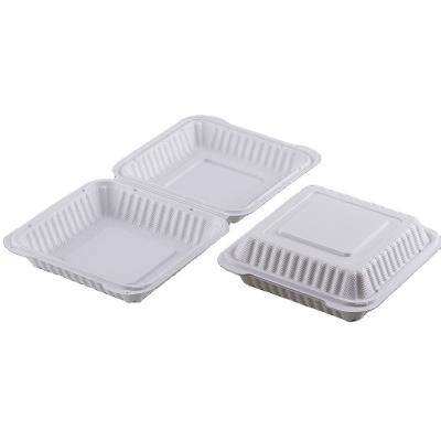 China China Wholesale Microwavable 8 Inch Food Packaging Box Square 36oz Fast Plastic Food Storage Container for sale