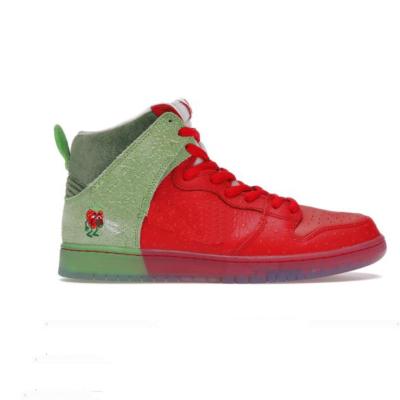 China Active Sports 2021 New Arrive Strawberry High Cough Dunks Strawberry Shoes Basketball Shoes Sneakers For Men for sale