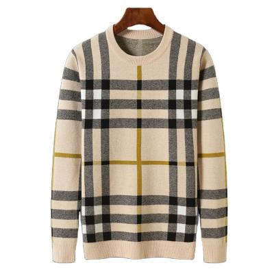 China QUICK DRY UK Brand Designer Mens Womens Lattice Knit Sweaters Blouse Blouse Autumn Winter Round Neck Casual Pullover Anti-pilling for sale