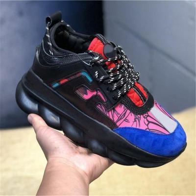 China Italy Size Chain Reaction 2 Sneakers Lightweight Good Quality Reflective Sports Shoes Triple Black White Multicolor Shoes for sale