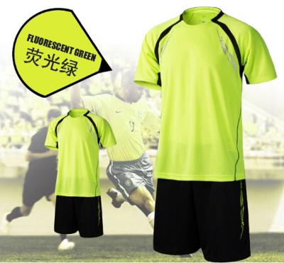 China Yellow 100% Polyester Ten - Cent Custom Soccer Jerseys For Men And Children for sale