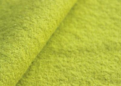 China Ventilated Warm Bright Green Woven Jacquard Fabric For Making Cloak for sale