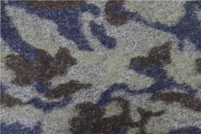 China High Grade Eco Friendly Felted Wool Fabric With Disruptive Pattern for sale