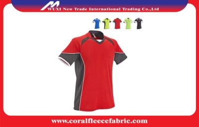 China Breathable Short Sleeve Custom Soccer Shirts / Youth Soccer Jerseys with Multi Color and Size for sale