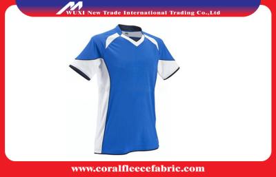 China Vneck Line Custom Soccer Jerseys , Running Football T Shirt for Boys and Men for sale