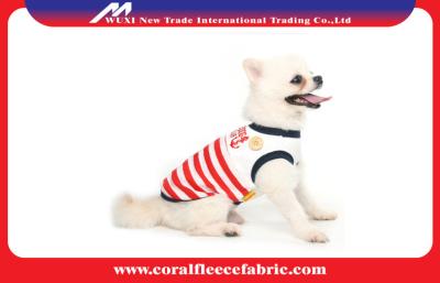 China Lovely Girl / Boy Dog Clothes Sailor T-shirt with Navy Stripe , Pet Accessories for sale