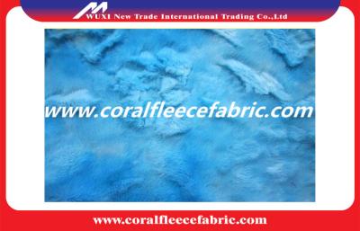 China Plain Polyester Long Hair PV Plush Fabric for Carpet , Plush Toy Fabric Materials for sale