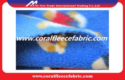 China Animal Printing Baby Blanket  Polar Fleece Fabric / Anti-Static Knitted Coral Polar Fleece for sale