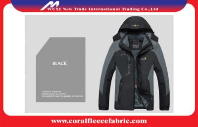 China Hiking Ladies / Mens Outdoor Jackets / Mens Black Jacket Winter Pizex Sportswear for sale