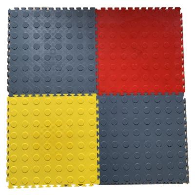 China Interlocking Mat Pp Plastic PVC Car Wash Floor Industrial Room Interlocking Tiles for sale