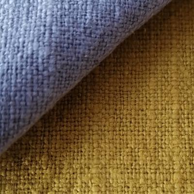 China Double Faced Thicker Crepe Ramie Cotton Fabric Plain Washed Blended Dyed Burlap Fabric For Suit Dress Women Pants 251gsm 2A88S for sale