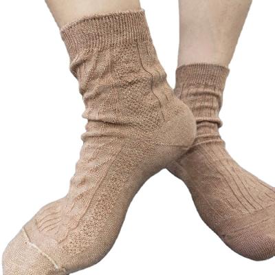 China Jacquard Christmas Yoga Casual Home Women Knitting Canvas Socks Sweat-absorbent Antibacterial for sale