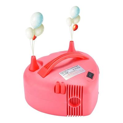 China Environmental Friendly Wholesale Portable Pink Electric Balloon Pump Air Peck Inflator 110V 600W Double Electric Balloon Pump for sale