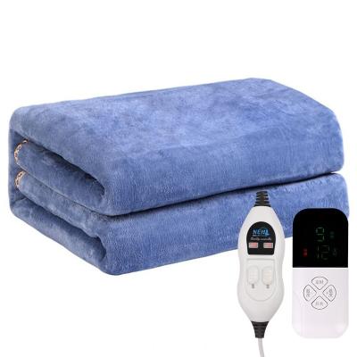 China Household Bed Heating Protection Warm Thermostat Folded Electric Blankets For Winter for sale