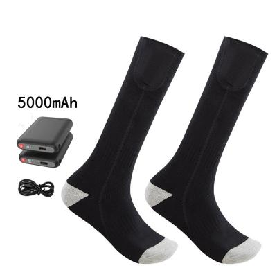 China Sustainable Thick Washable Winter Heat Rechargeable Battery Rechargeable Battery Thermal Electric Heated Socks for sale