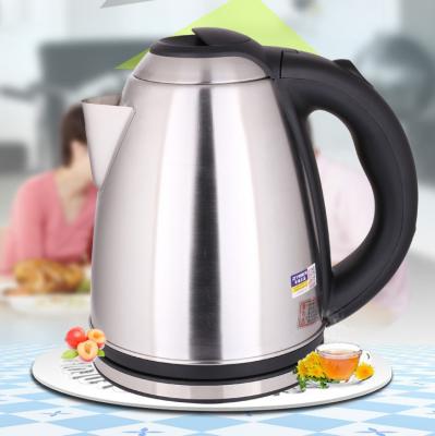 China 360 Degree Liter Stainless Steel Tea Kettle 0.8 1 1.5 1.8 2 304 Low Rotation Stainless Steel Electric Kettles for sale