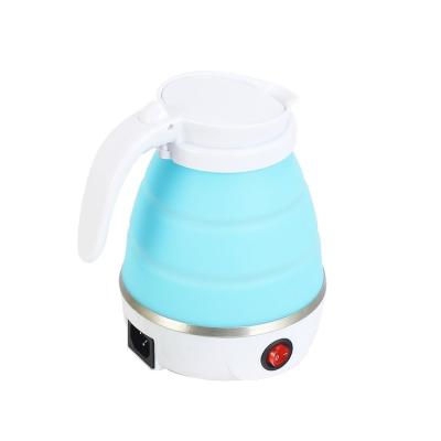 China 360 Degree Rotation Low Travel Folding Foldable Mini Electric Kettle With Heater Adjustable Temperature for sale