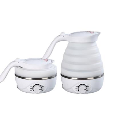 China BPA Free Silicone Kettle Portable Folding Electric Bottom 360 Degree Rotating Mini Food Grade Moving for sale