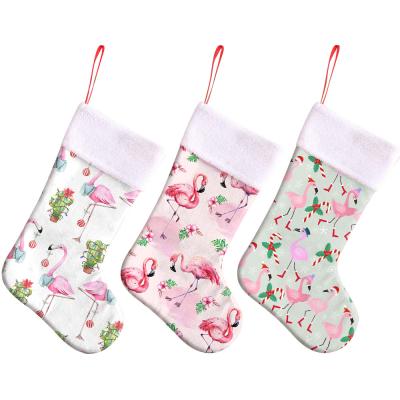 China New Christmas Decoration Christamas Decoration Kids Socks Hanging Socks Oversized Pink Christmas Gift for sale