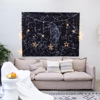 China European American Exclusive Boho Oneeno Wall Tapestry Under 15 Dollar Stars Space Tropical Art Wall Hanging Dropship for sale