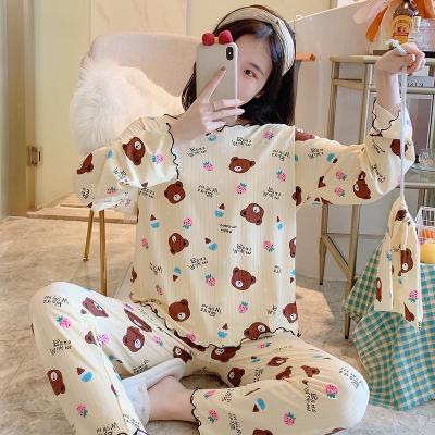 China New design QUICK DRY pijamas home wear pajamas adult sleepwear cheap women's long pajamas women's pajamas for sale