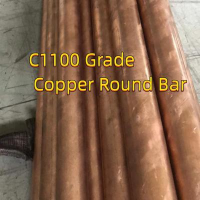 China OFHC C10100 Copper Solid Bar Rod Oxygen Free High Conductivity OD25mm Alloy C10100 for sale