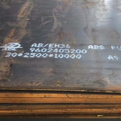 China AH36 DH36 EH36 Alta Tensibilidade ABS Placa de aço para construção naval Placa de aço laminada a quente a baixa temperatura à venda