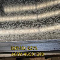 China Material DX51D-Z275 ASTM A653  G90 Galvanized Steel sheet 3.0x1250*2500MM Zero Spangle for sale