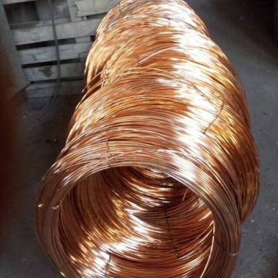 China Red Copper Wire Bare Copper Wire Rods C1100 Round Form Single Wire Hard Form 0.3-3mm for sale