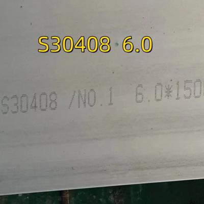 China ASTM A240 TP304 S30408 1.4301  Stainless Steel Plates  NO.1 Surface 1500x3000mm Size for sale