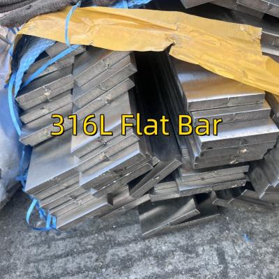 China TP316L 1.4404 Hairline Brushed Stainless Steel Flat Bar For Stair Handrail AISI 316L Flat Bar for sale