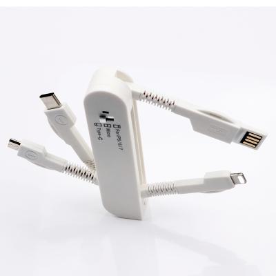 China OEM Convenient Factory 3 in 1 IP Cables Android Multi Charger For Huawe Fast Charging Type C Micro Usb Data Cable for sale