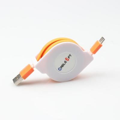 China Fast Charging Retractable USB Cable Fast Charging Micro Power Cable And USB Security for sale