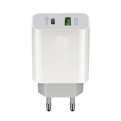 China High Speed ​​White Type-c One USB Wall 20w Wholesale Price Mobil Phone Charger Palladium Port Fast Charger for sale