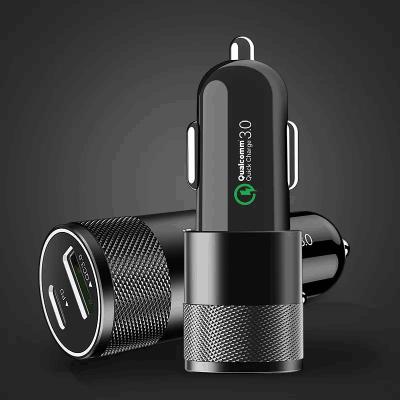 China 38W+QC3.0 High Speed ​​Fast Charging Type C PD Car Usb Charger For 2023 New Car Hot-selling High Quality Charger for sale