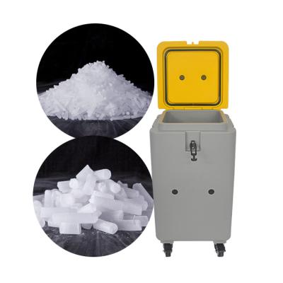 China Waterproof dry ice plastic cooler box with wheels for ice storage and transportation for sale