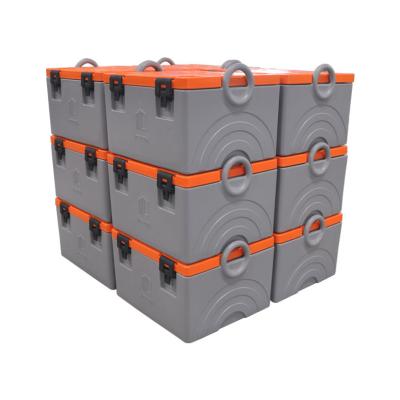 China PE+PU 76L Style Insulated Front Loading Food Transport Container To Keep Food Hot for sale