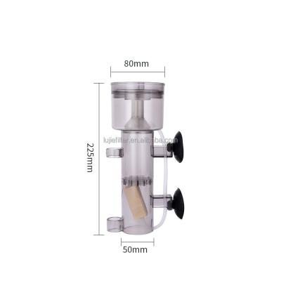 China LUJIE China Viable Pump Mini Sea Cone Marine Saltwater Marine Water Body Koi No Equip Aquarium Filter Protein Skimmer for sale