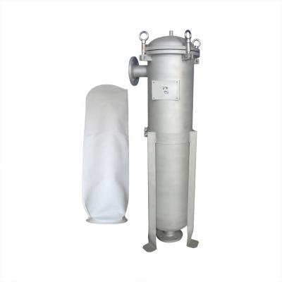 China Factory LUJIE Filtration 304ss SS 316 Stainless Steel Bag 7*32 Single Unit Bag Filter Housing for sale