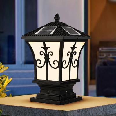 China Theme Park 10 Percent Discount Solar Power Pillar Motion Sensor Decorative Park Lights Led Solar Garden Light for sale