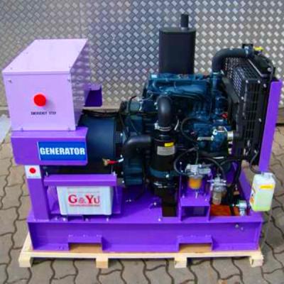 China 9kva zum kubota 35kva Maschinenkleinen stillen Dieselgenerator zu verkaufen