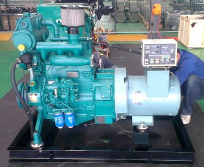 China Small Boat 10kva marine diesel generator water cooled 8kw wet exhaust manifold for sale