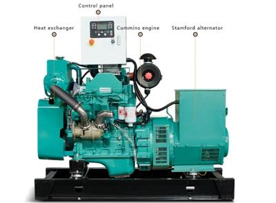 China 12kw Cummins Genset diesel marinho com 4bt3.9 o motor diesel ISO9001 complacente à venda