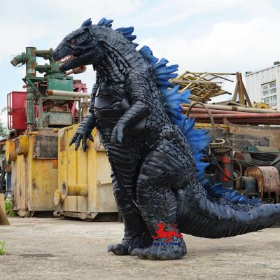 China Godzilla-kostuum Realistisch dinosauruskostuum Volwassen leeftijd 110V 220V Te koop